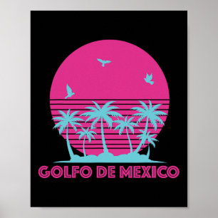 Affiche Golfo De Mexico Viva Mexique Golfe Du Mexique Souv