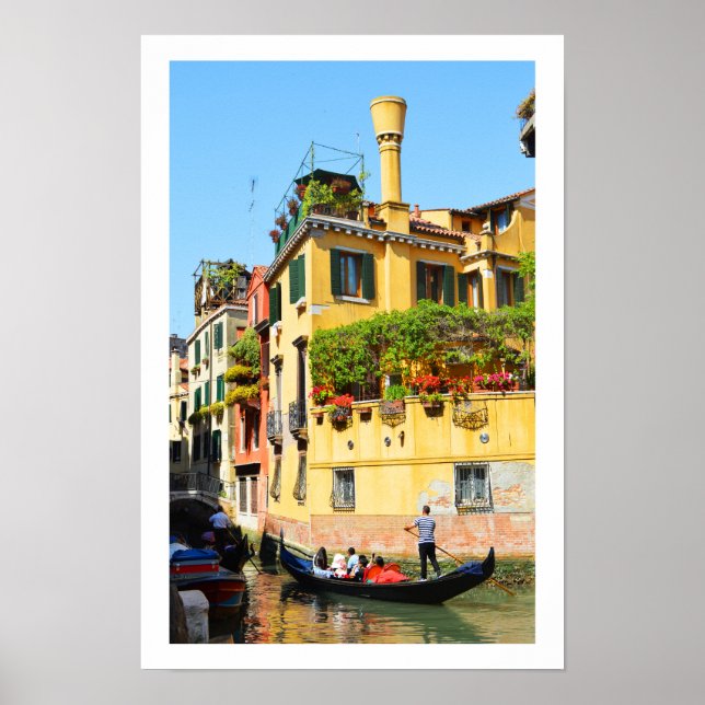 Affiche Gondoles à Venise (Devant)