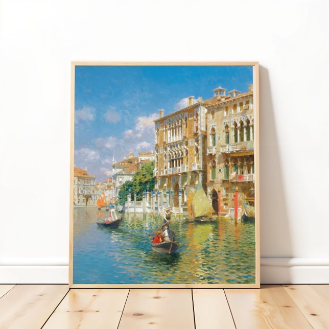 Affiche Gondoliers Venise, Rubens Santoro (Créateur téléchargé)