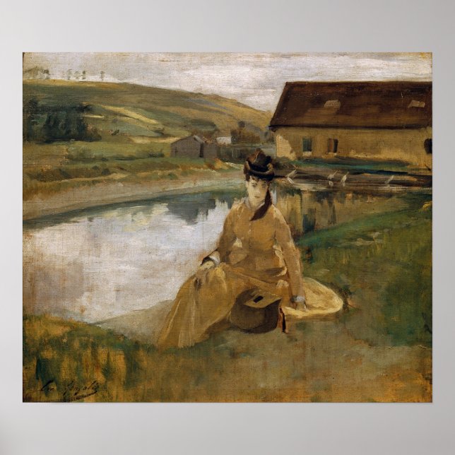 Affiche Gonzalès - Au Bord de l'Eau (Devant)