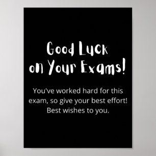 Affiche Good Luck on Your Exams !