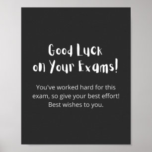 Affiche Good Luck on Your Exams!