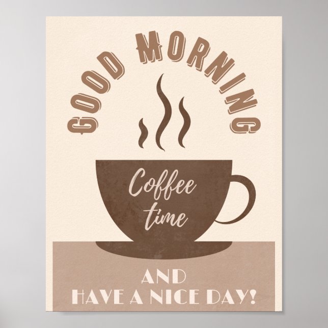 Affiche Good Morning et Bonne inspiration de jour (Devant)