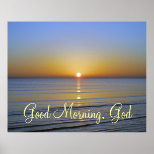Affiche Good Morning God Christian Cote