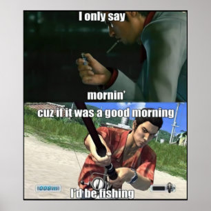 Affiche Good Morning Yakuza Meme