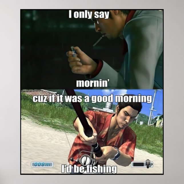 Affiche Good Morning Yakuza Meme (Devant)