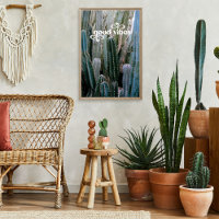 Good Vibes | Tendance Rétro Été Désert Cactus
