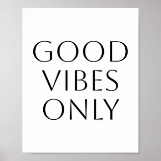 Affiche Good Vibes uniquement