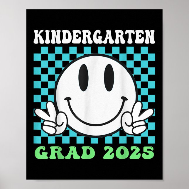 Affiche Goodbye Kindergarten Hello 1st Grade 2025 Graduati (Devant)