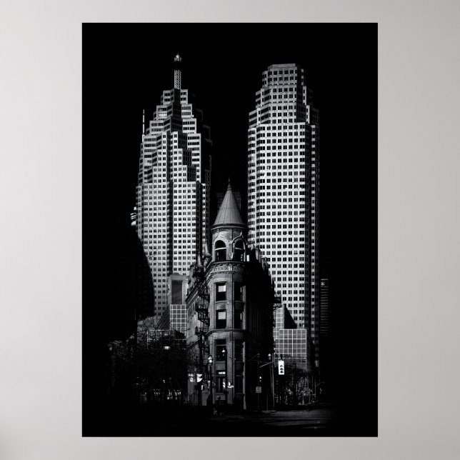 Affiche Gooderham Flatiron Et Toronto Downtown No 2 (Devant)