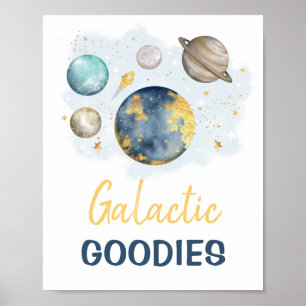 Affiche Goodies galactiques Espace extra-atmosphérique Gal