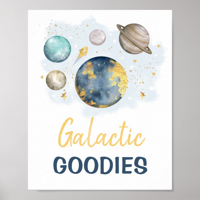 Affiche Goodies galactiques Espace extra-atmosphérique Gal (Devant)