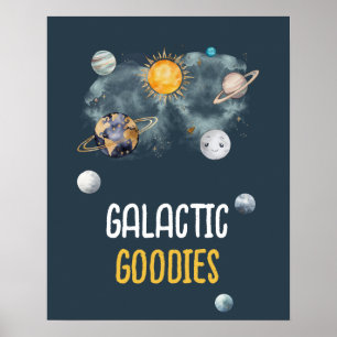 Affiche Goodies galactiques Galaxie Espace extra-atmosphér