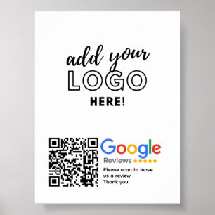 Affiche GOOGLE REVIEWS QR code personnalisé