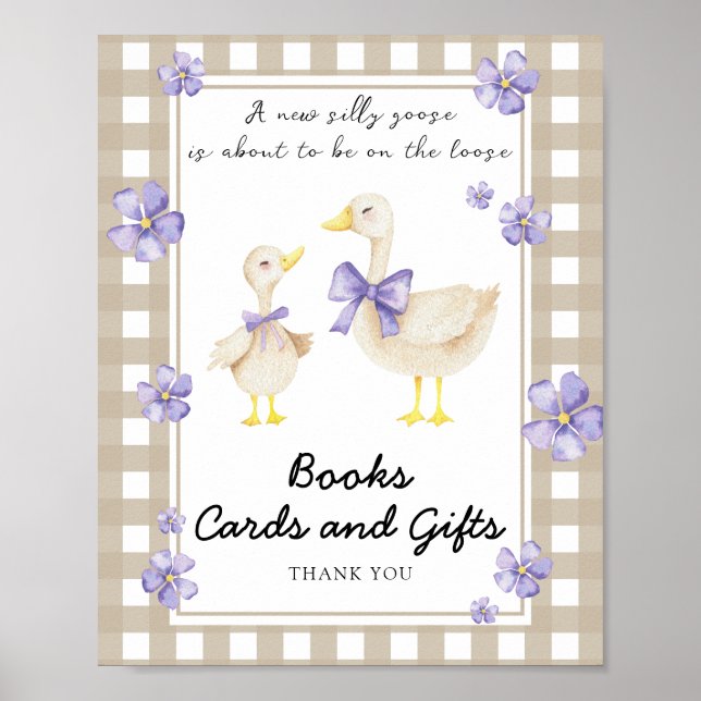 Affiche Goose - books cards and gifts (Devant)