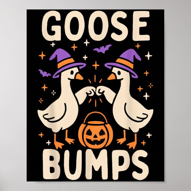 Affiche Goose Bumps Goosebumps Halloween Mème idiot drôle (Devant)
