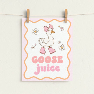 Affiche Goose Juice Table Sign