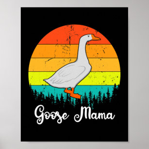 Affiche Goose Mama Cadeaux Vintages Pour Mère Drôle Oie