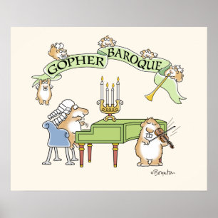 Affiche GOPHER BAROQUE par Sandra Boynton