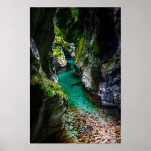 Affiche Gorge de la Soca en Slovénie