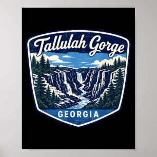 Affiche Gorge de Tallulah Géorgie parc national de la casc