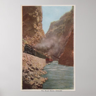 Affiche Gorge royale, Co - vue de train à côté de rivière