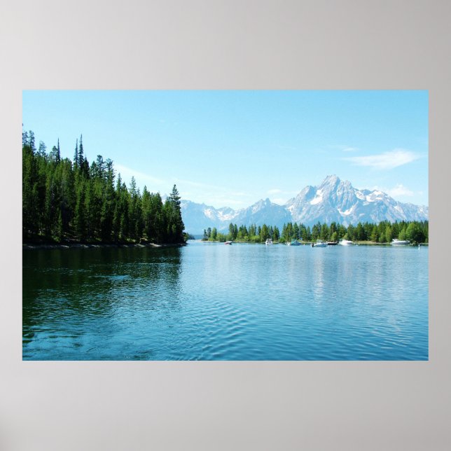 Affiche gorgeous landscape photography - lake, mountain, (Devant)