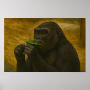 Affiche Gorilla Grace - Portrait réaliste de la faune
