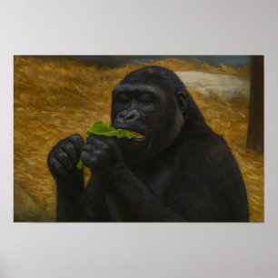 Affiche Gorilla Grace - Portrait réaliste de la faune