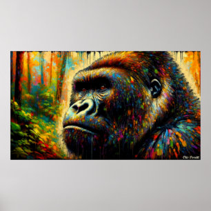 AFFICHE GORILLA ORIENTALE 8