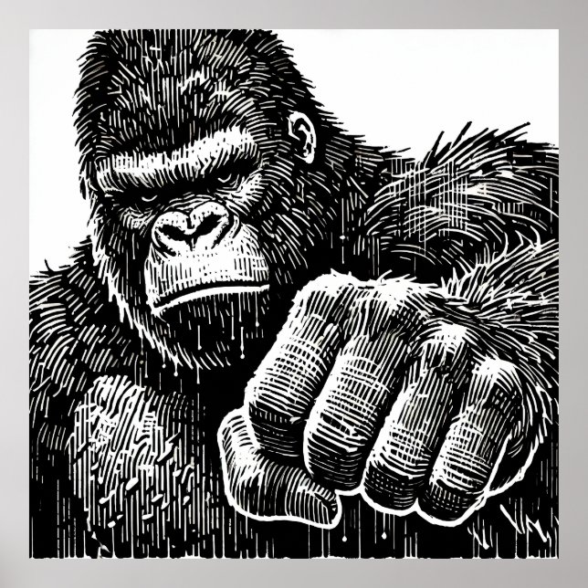 Affiche Gorilla Silverback (Devant)