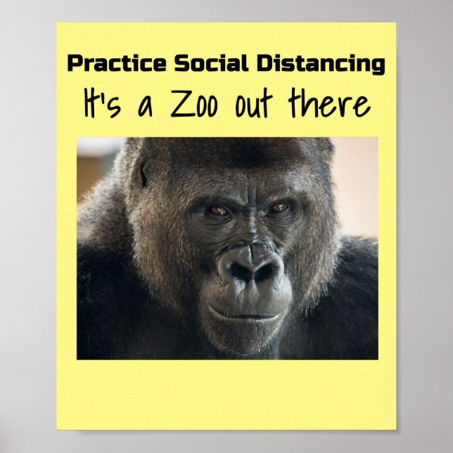 Affiche Gorilles dans le Midst Corona Riot by Funnycomb (Devant)