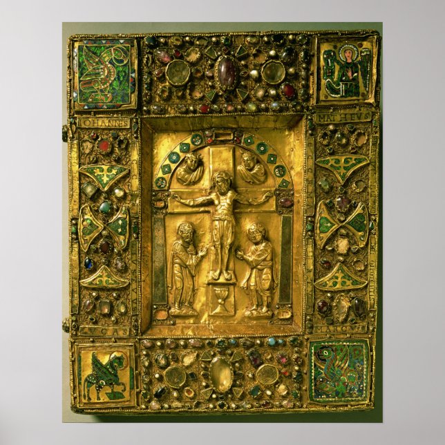 Affiche Gospel Cover, Ottonian, Germany, 11th century (gol (Devant)