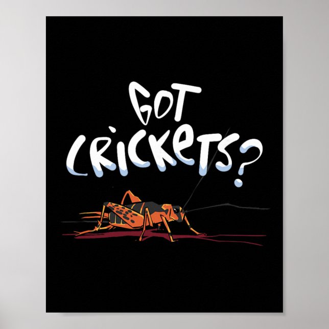 Affiche Got Crickets - Insects Protein Superfood Lover  (Devant)
