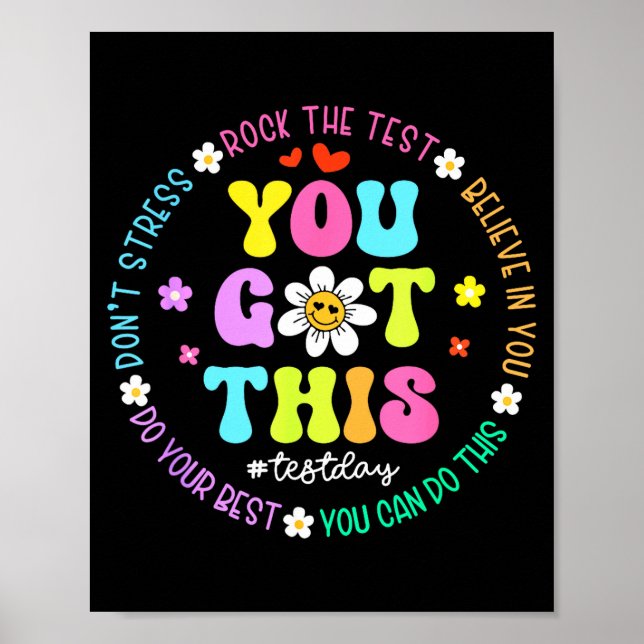 Affiche Got this don't stress rock the test test day (Devant)