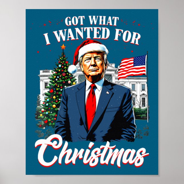 Affiche Got What I Wanted For Christmas Trump 2025 Long Sl (Devant)