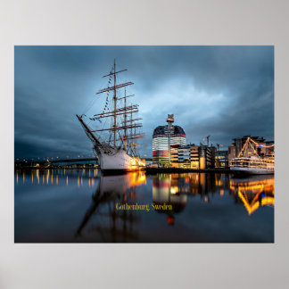 Affiche Göteborg, Port de Suède