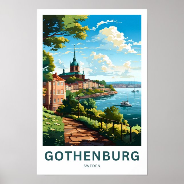 Affiche Göteborg Suède Imprimer (Devant)