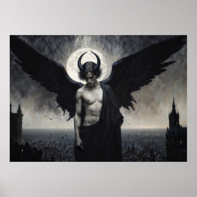 Affiche Gothic Portrait of Lord Lucifer (Devant)