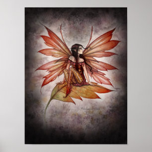 Affiche Gothique Automne Fairy Imaginaire Art