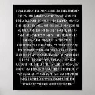 Affiche Gothique Edgar Allan E Memento Mori Crâne Hallowee