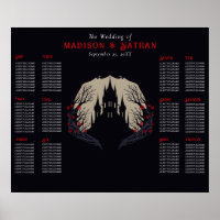 Gothique Floral Castle Mariage Mariage Siège