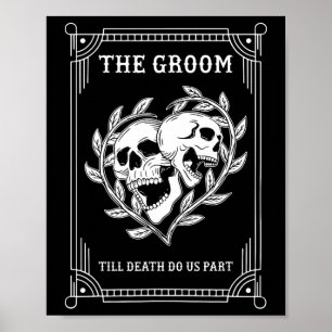 Affiche Gothique Halloween mariée mariée Mariage Chelorett