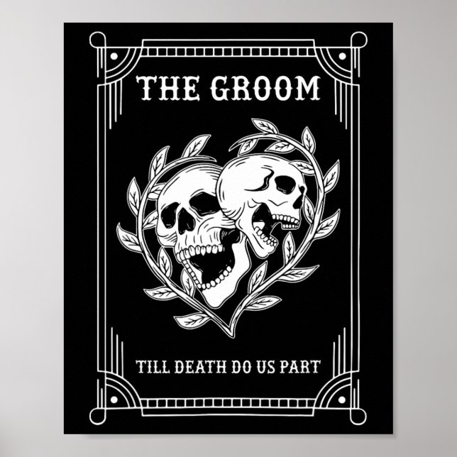 Affiche Gothique Halloween mariée mariée Mariage Chelorett (Devant)