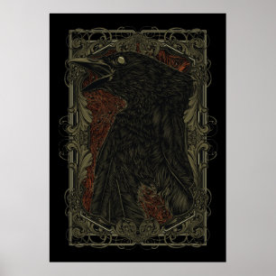 Affiche Gothique la corneille morte