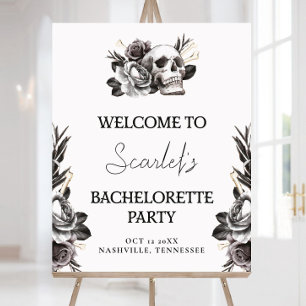 Affiche Gothique Mariée de crâne ou Meurtre Bachelorette B