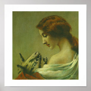 Affiche Gothique Mère Et Enfant Diable Imprimer