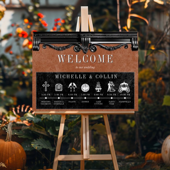 Affiche Gothique noir & rouille Ordre des événements Maria (Créateur téléchargé)