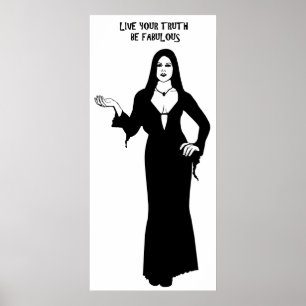 Affiche Gothique Vampire Femme être fabuleux Citation Art