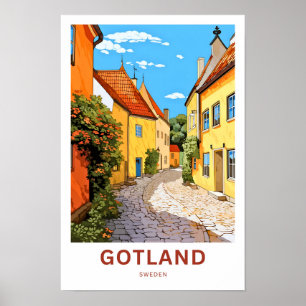 Affiche Gotland Suède Imprimer Voyage